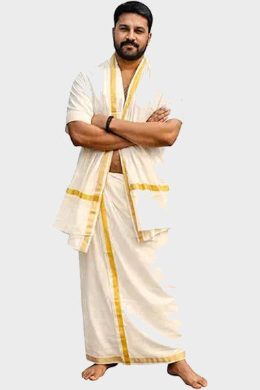 Kasavu Double mundu
