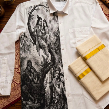 Onam Collection : Krishnan & Radha Full Sleev Shirt