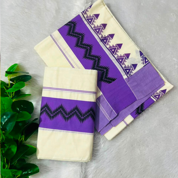 Midhunam Kattikara Temple Printed Set Mundu