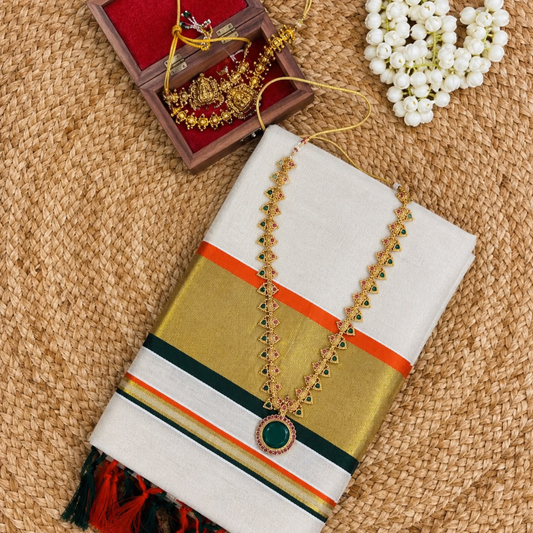 Golden Tissue saree