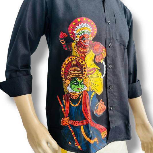 Cotton Black Colour Shirt