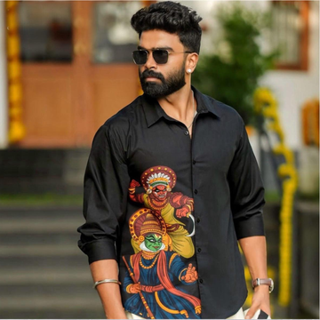 Cotton Black Colour Shirt